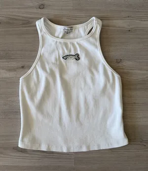 Emory Park Ribbed Tank Top with Fish Beaded Embroidery thumbnail 1