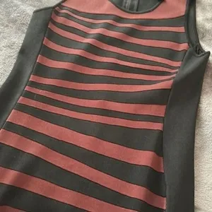 Striped Bodycon Midi Dress Large by INC thumbnail 5