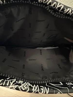 DKNY Black and White Graffiti Backpack thumbnail 7