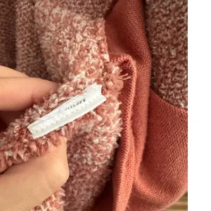 Miss Me Southwestern Boho Diamond Open Front Cardigan Sweater Medium Rust Orange thumbnail 6