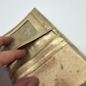 Coach Gold Signature C Canvas Card Case thumbnail 6