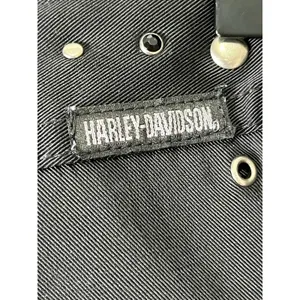 Harley Davidson Vintage Leather Studded Grommet Bootcut Pants Moto Biker Babe 10 thumbnail 4