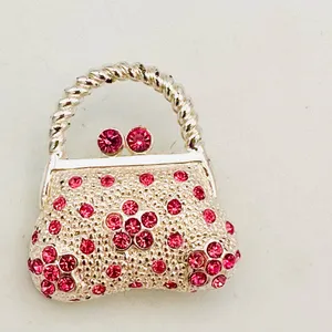 Roman Vintage Mini Handbag Purse Brooch thumbnail 2