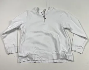 Orvis Pullover Sweater Womens Small White Quarter Zip Long Sleeve Outdoors thumbnail 1