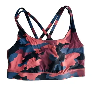 Lululemon Energy Bra Size 4 Heritage 365 Camo Smoky Red Night Sea Multi #W2BHES thumbnail 1
