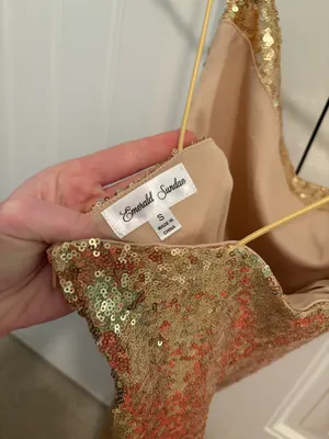 Gold Sparkly Dress thumbnail 3