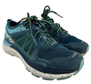 Salomon Sonic RA Max Running Sneakers Sensi Fit Shoes Lace Up Green Blue 8.5 thumbnail 2