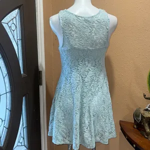 Free people mint green lace dress thumbnail 2