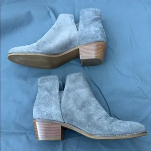 Cole Haan Gray Suede Ankle Booties size 6 thumbnail 4