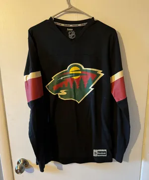 Reebok Minnesota Wild Sweatshirt Jersey thumbnail 1