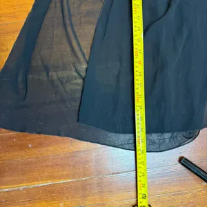 Sheer Black Strapless Lace Evening Gown thumbnail 6