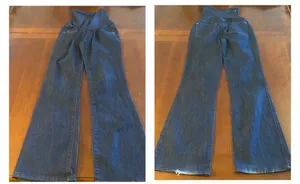 Indigo ladies maternity pants are size Medium. thumbnail 6