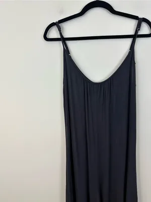 Z Supply Dark Gray Swingy Wide Leg Jumpsuit Spaghetti Strap Size Medium thumbnail 3
