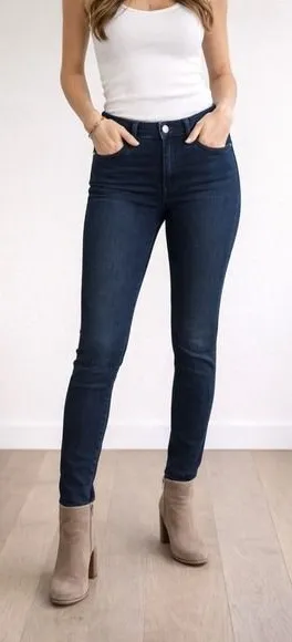 Rag & Bone JEAN Women 24 Skinny Indigo Blue Denim Pants Made in‎ USA thumbnail 1