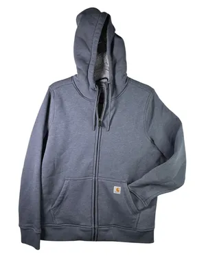 Carhartt Women M Clarksburg Sherpa Lined Full Zip Hoodie Jacket Blue Gray 102787 thumbnail 1