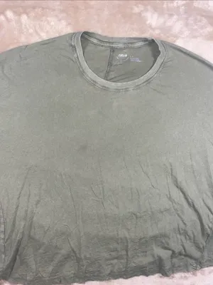 aerie Sage green Crew Neck batwing dolman sleeves Tee thumbnail 1