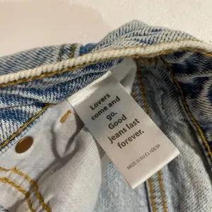 PacSun High Rise Straight Leg Jeans Size 23 Light Wash Raw Hem thumbnail 9