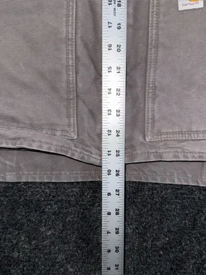 Vintage Carhartt Taupe Gray Sherpa Lined Vest Mock Neck WV001 032 Women’s Large thumbnail 11