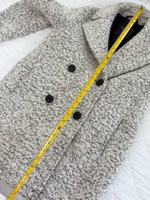 Abercrombie & Fitch Wool Blend Coat S Boucle Peacoat Old Money Preppy Classic thumbnail 8