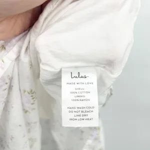 Lulus Womens Darling Appeal Floral Puff Sleeve Cottagecore Milkmaid Midi Dress L thumbnail 7