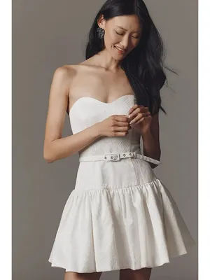 Hutch Junie Strapless Belted Mini Dress Womens Size 8 thumbnail 4