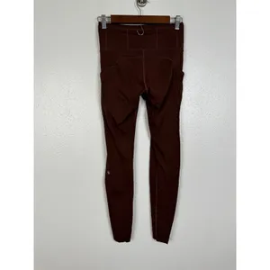 Lululemon Fast and Free High-Rise Tight 28 Brushed Nulux Brown Earth Size 6 thumbnail 4