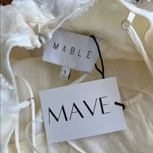 Mabel Fawn Sequin Textured Part Dress thumbnail 5