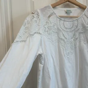 Sundance eyelet long sleeve cotton top thumbnail 6