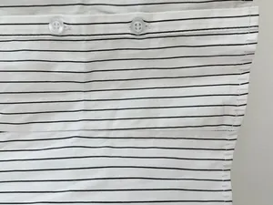 Edikted Striped Button Front Corset Shirt Top Black White XS NWT thumbnail 4