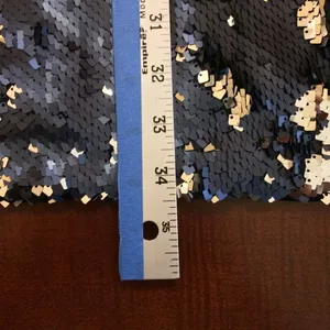 NWT Ali & Jay Double Platinum sequin sleeveless mini shift dress blue silver lar thumbnail 6