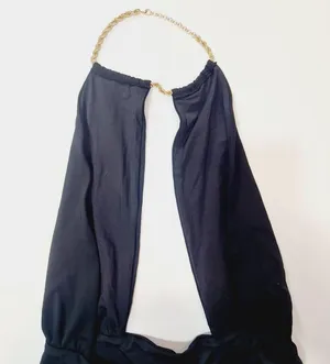 WeWoreWhat Snake Chain Necklace One Piece in Black thumbnail 8