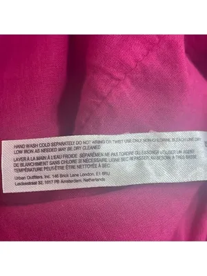Free People Women's Vacay Pink Open back Mini Linen Cotton Blend Dress Sz M thumbnail 12