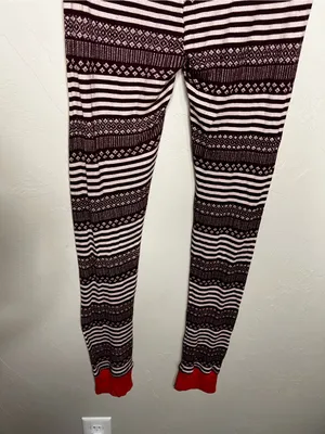 Aerie‎ Thermal Red Striped Lounge Wear Pajama Cozy Jogger Pants thumbnail 7