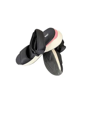 ZARA Platform Wedge Sandals Womens 8 Black Espadrille Summer thumbnail 4