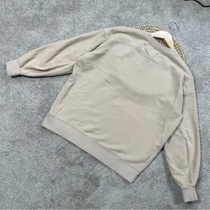 Lululemon Perfectly Oversized Crewneck Sweatshirt Cotton Terry in Cafe Au Lait 6 thumbnail 9