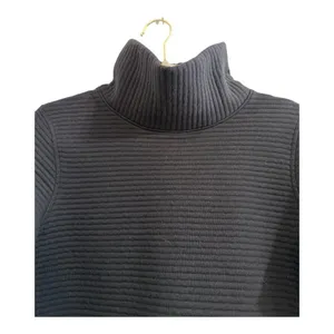 All in Motion Target Ribbed Mockneck Zipper Black Pullover Sweatshirt Size Small thumbnail 3