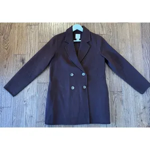 Joie brown wool double breasted peacoat size small thumbnail 7