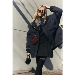 Free People Movement Billie Boxy Insulated Lightweight Jacket in Black M/L thumbnail 2