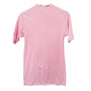 Vintage DeeCee Pink Ribbed Henley Short Sleeve Shirt Sz XL thumbnail 3