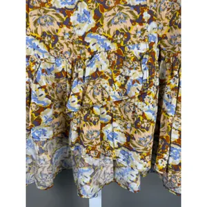 Free‎ People Floral Ruffle Mini Skirt Boho Fairycore Cottagecore Festival Nadia thumbnail 5