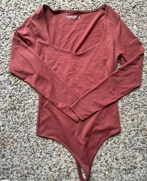 “Soft A&F Collection” Long Sleeve Bodysuit thumbnail 2