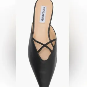 NEW Pammie Mule (Women) 8M, BLACK LEATHER Slip On thumbnail 7