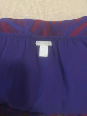 Purple and red sheer shorts strapless romper thumbnail 6