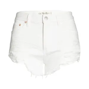 Free People NWT Women Size 27 Small White Loving Good Vibrations Denim Shorts thumbnail 3