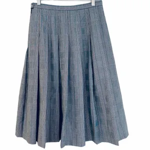 PENDLETON Houndstooth 100% Wool Pleated Skirt Size 10 thumbnail 4