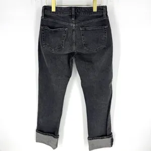 Zara Relaxed Straight Leg‎ Black Jeans Size 4 thumbnail 3