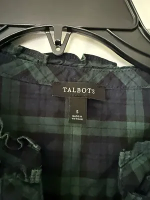 Talbots Plaid Long Sleeve Blouse thumbnail 3