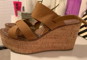 Sam Edelman Tan Wedges thumbnail 3