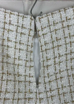 NWT Dolce Cabo White Tweed Knit Mini Skort Size XL thumbnail 14