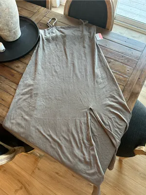 NWT FP Movement Hot Shot Strappy Brown Dress L thumbnail 1